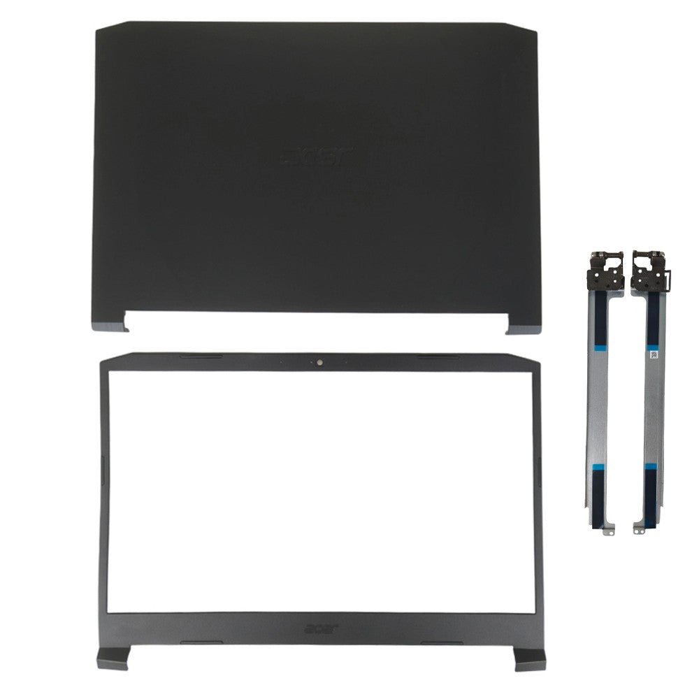 Black Back Cover+ Bezel+ Hinges For Acer Nitro AN515-44 AN515-55 Top AP336000301