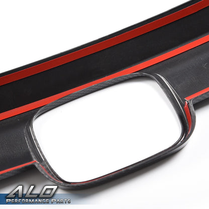 Solid Spare Fit For 2018-2020 Honda Accord Carbon Look Grille Eyelid Overlay Cover Trims