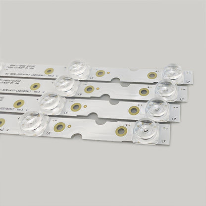 LED Strips(4) for 50S421 50S423 TCL-GIC-50D6-3030-4X7-LX20180417 4C-LB5007-ZM03J