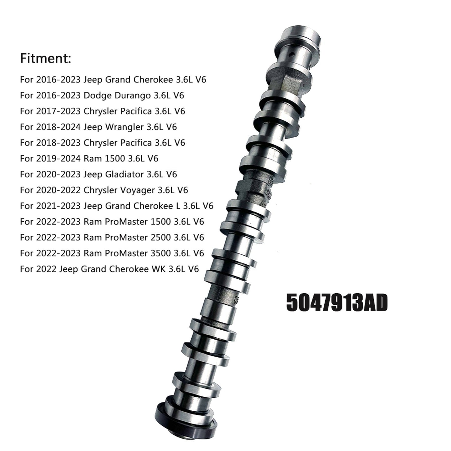 Right Side Intake Cam Camshaft For 2016-2024 Jeep Dodge Chrysler 3.6L 5047913AD