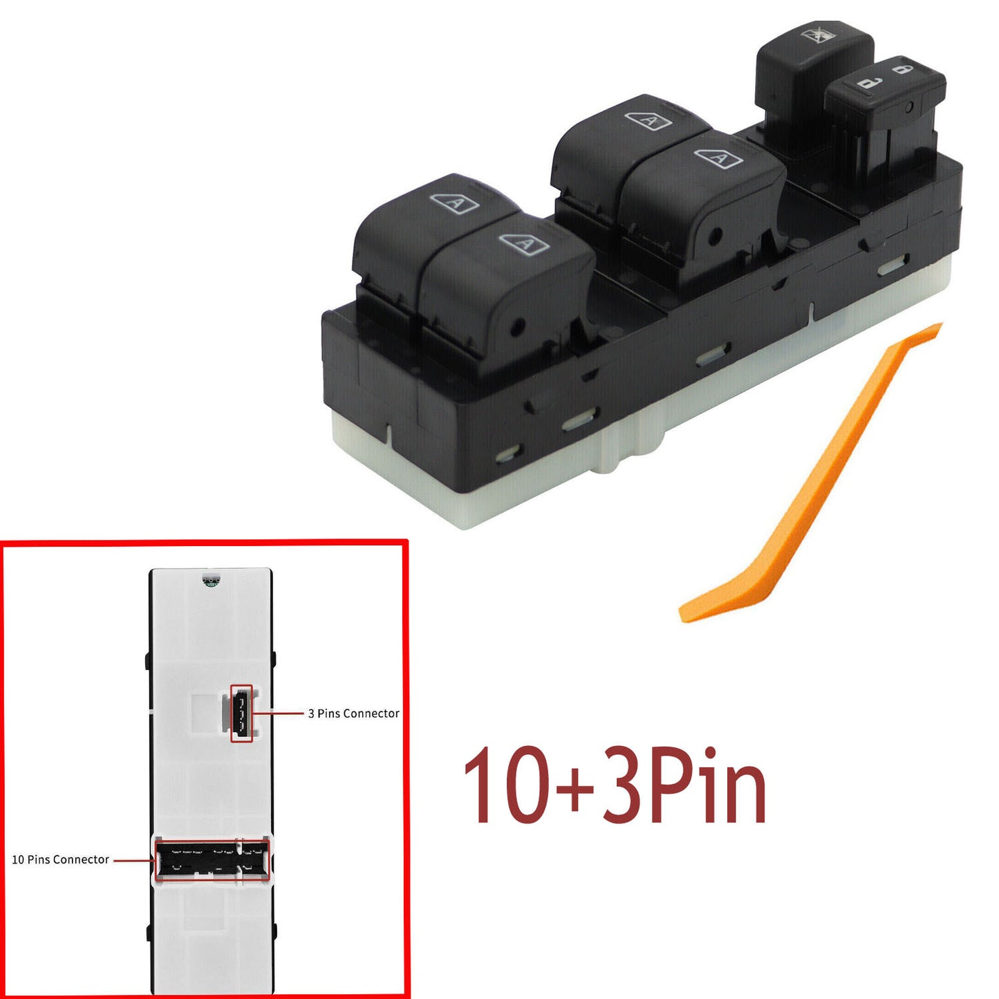 Front Master Power Window Switch Driver Side For Infiniti G35 07-08 G37 2009-13