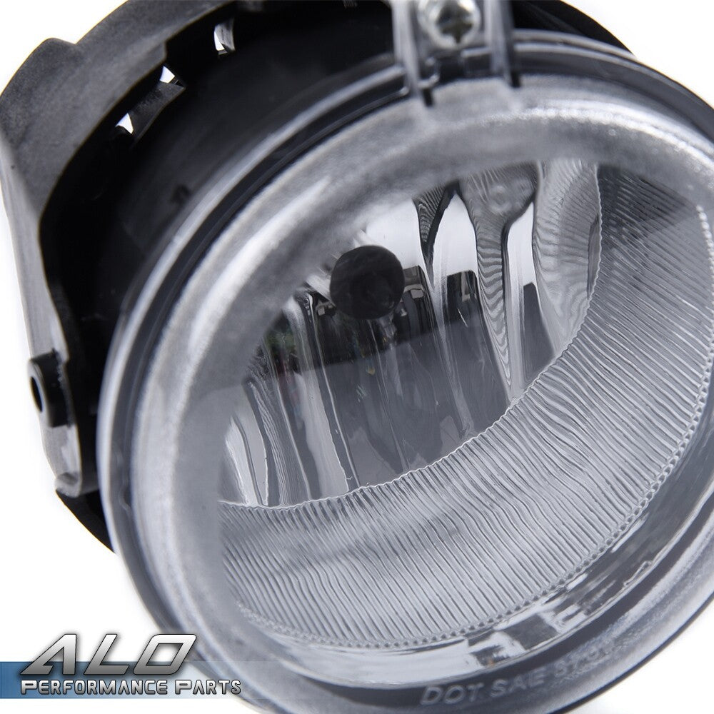 Solid Spare Fit For 06-09 Charger/08-10 Challenger Clear Bumper Fog Light Lamps+Bulbs Pair