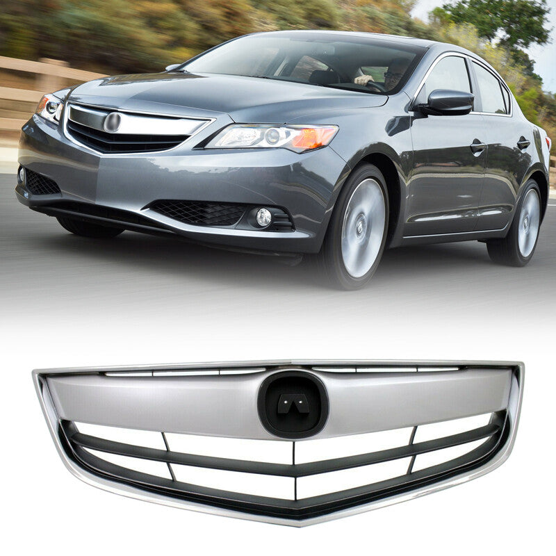 Fit 2013 2014 2015 Acura ILX Front Upper Chrome Grill Mesh Grille 13 14 15