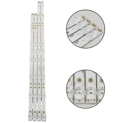 LED Backlight Strips(4) For TCL 55S423 55S421 55S425 55HR330M07B2 55HR330M08A2