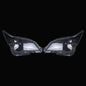 A Pair Left & Right For Lexus GX460 2010-2013 Headlight Lens Cover+Sealant Glue