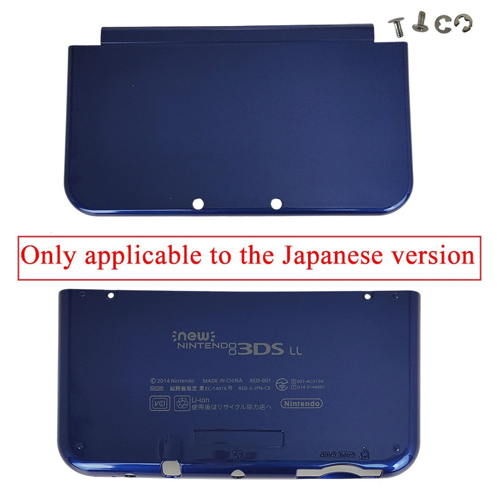 Top Bottom Cover Replacement Housing Shell Case Blue For New Nintendo 3DS XL LL