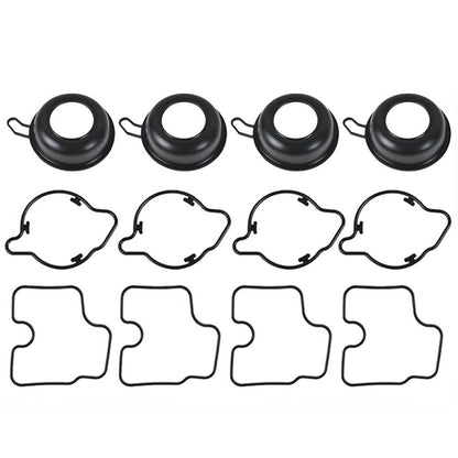 Solid Spare 4Pcs Carburetor Repair Kit Plunger Diaphragm Part For Honda CBR600 F4