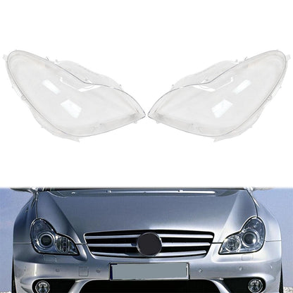 For 06-11 Mercedes Benz W219 CLS350 CLS500 CLS550 A Pair Headlight Lens Cover