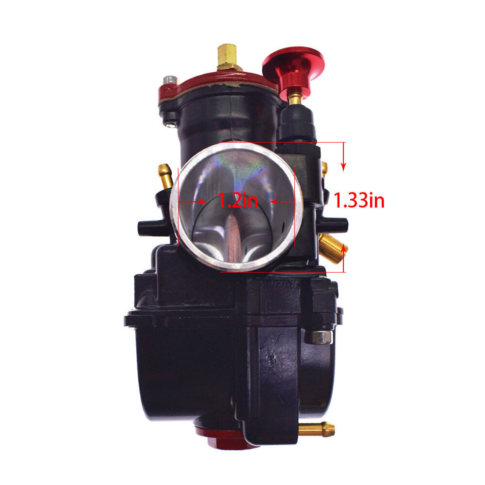 Solid Spare 30mm PWK30 4T Motorcycle Carburetor Power Jet Racing Scooter Pit Bike ATV Carb