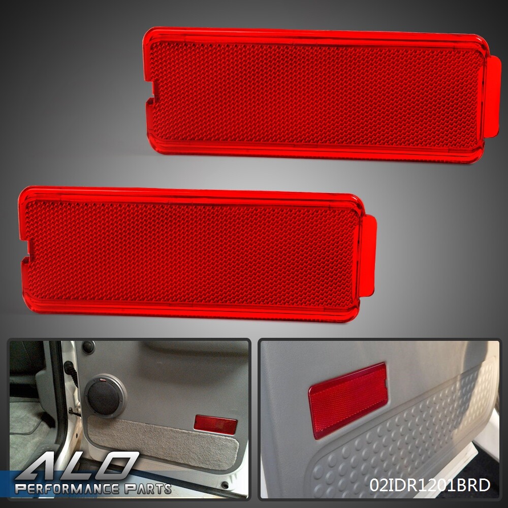 Solid Spare Fit for 1999-2007 Ford F250 F350 F450 F550 Pair Inside Door Reflector Light Lens