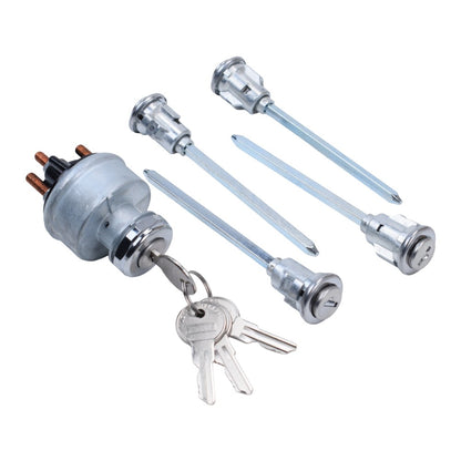 5Pcs Door Lock Cylinder Set with 4 Keys For Mack R-Series Truck 1967-2005