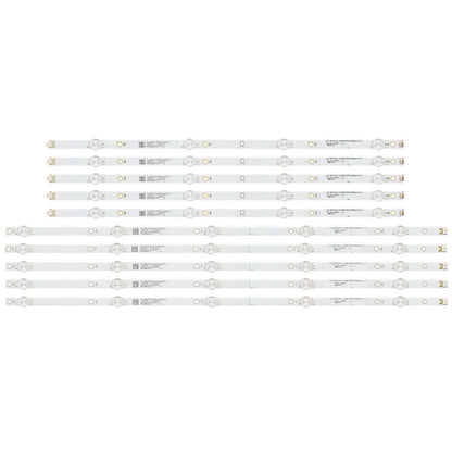 10pcs LED Strips For INSIGNIA NS-55DF710NA21 NS-55DF710NA19 LB55135 V0