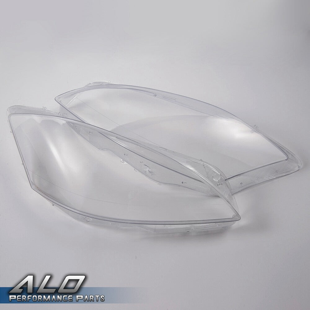 Solid Spare Fit For Mercedes S W221 Headlight Replacement Lens Plastic Cover Left+Right