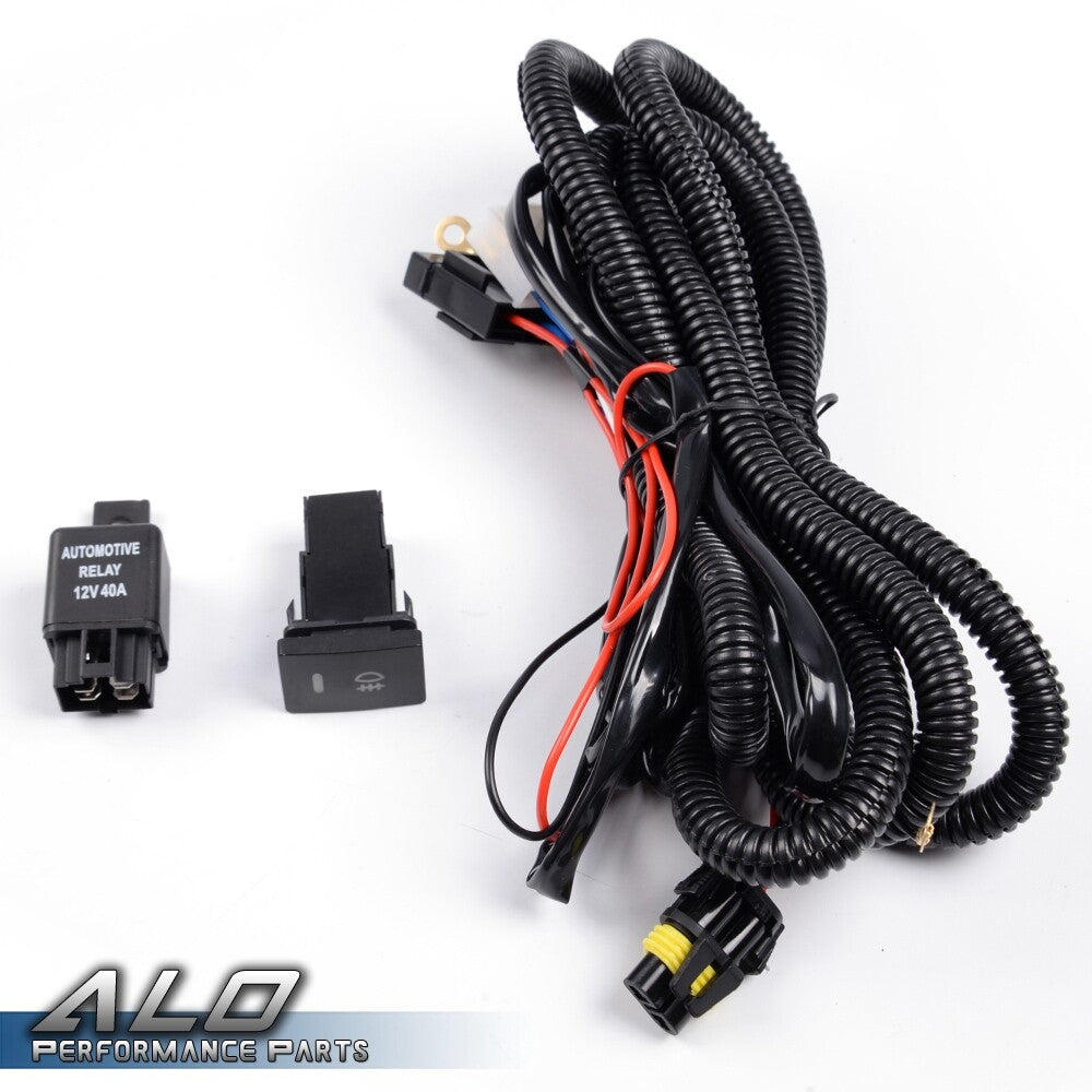 Solid Spare Fit For 04-05 Toyota RAV4 Factory Style 4-Door Bumper Fog Lights +Switch