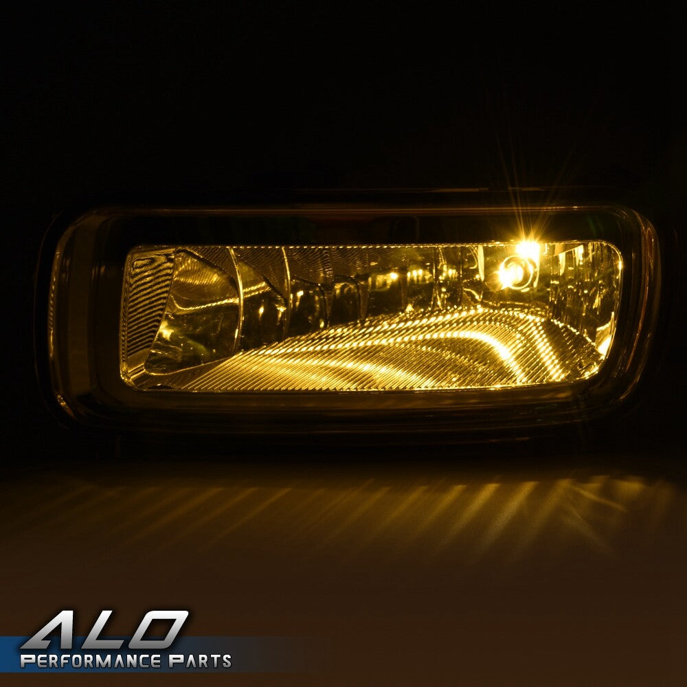 Solid Spare Fit For 2004-2006 Ford F-150 Yellow Lens Front Bumper Fog Light Lamps w/ Bulbs
