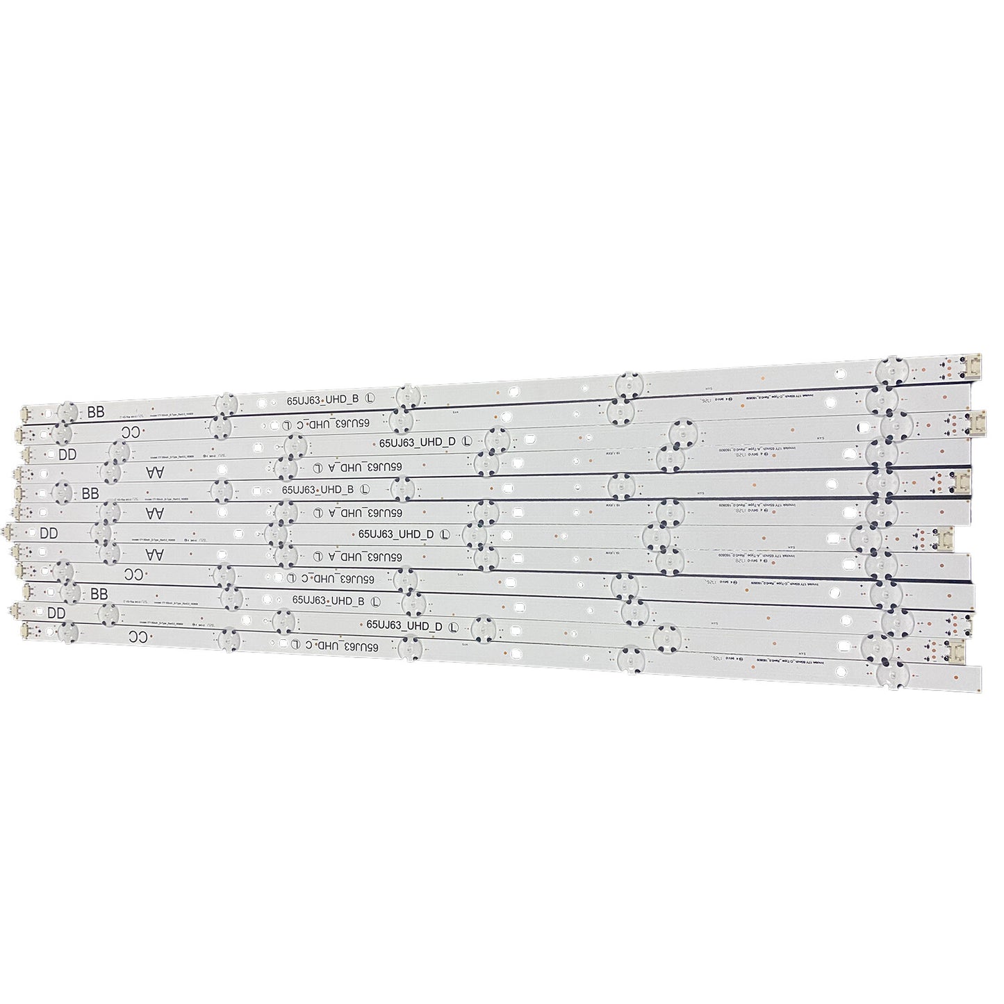LED strips For 65UJ634V 65UJ6300 65UJ630V 65UJ5500 65UJ63_UHD_A B C D
