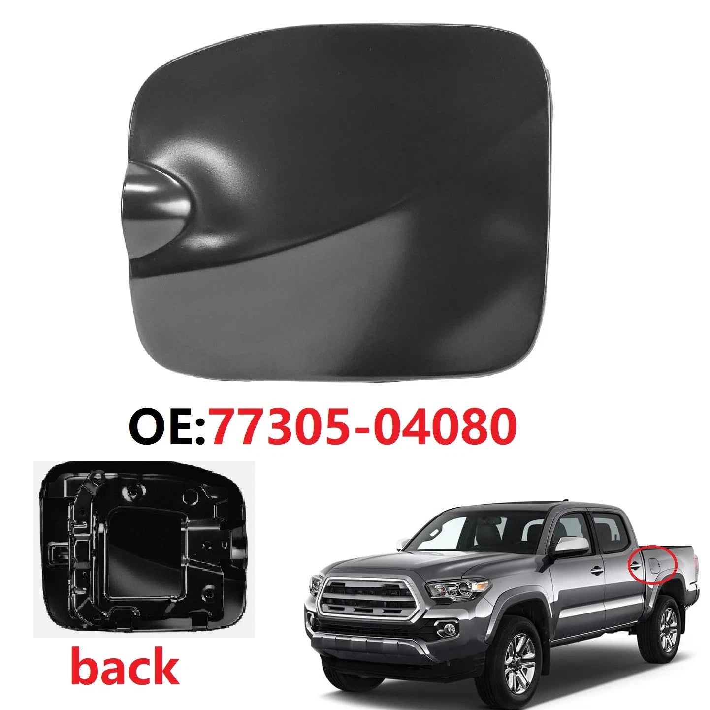 FUEL GAS DOOR LID For TOYOTA 2016-23 TACOMA 77305-04080 5FT BED NEW