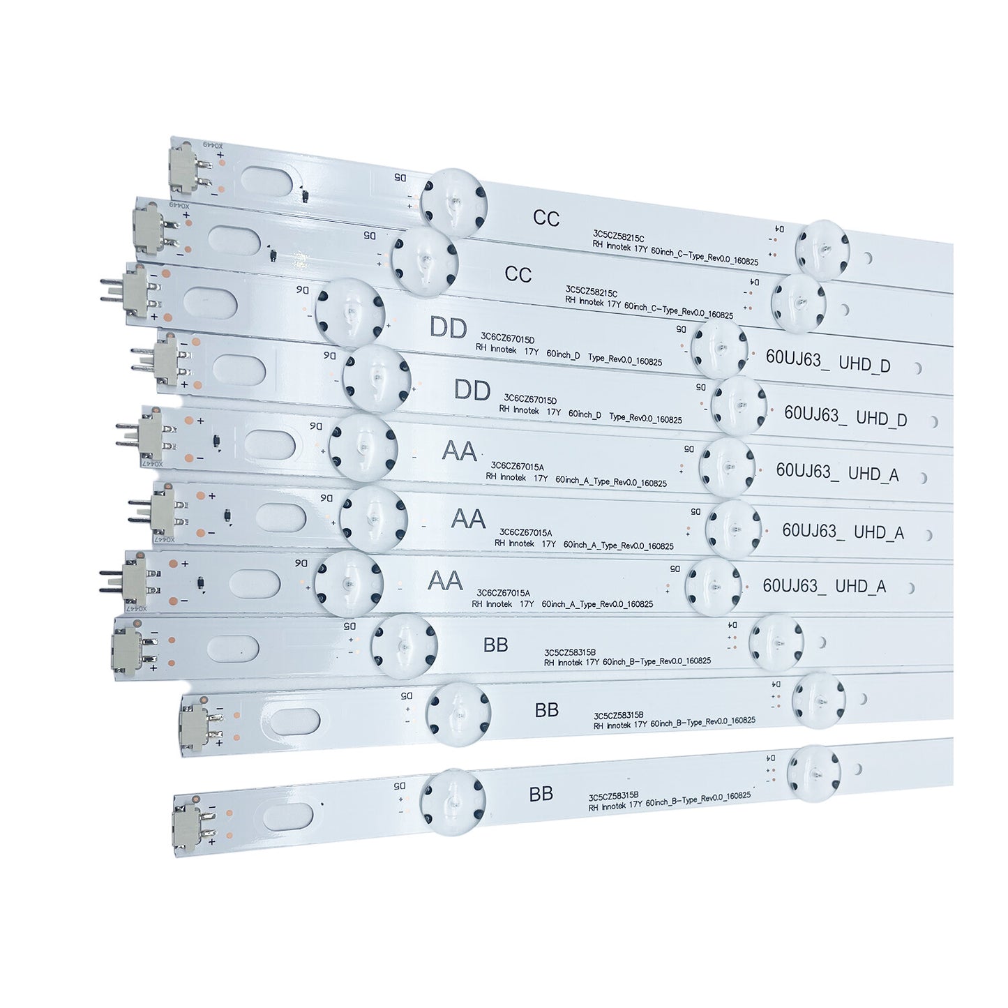 For LG 60UJ6300 60UJ6050 60UJ634V Innotek 17Y 60inch 60UJ63_UHD ABCD LED Strips