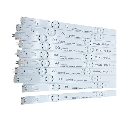 For LG 60UJ6300 60UJ6050 60UJ634V Innotek 17Y 60inch 60UJ63_UHD ABCD LED Strips