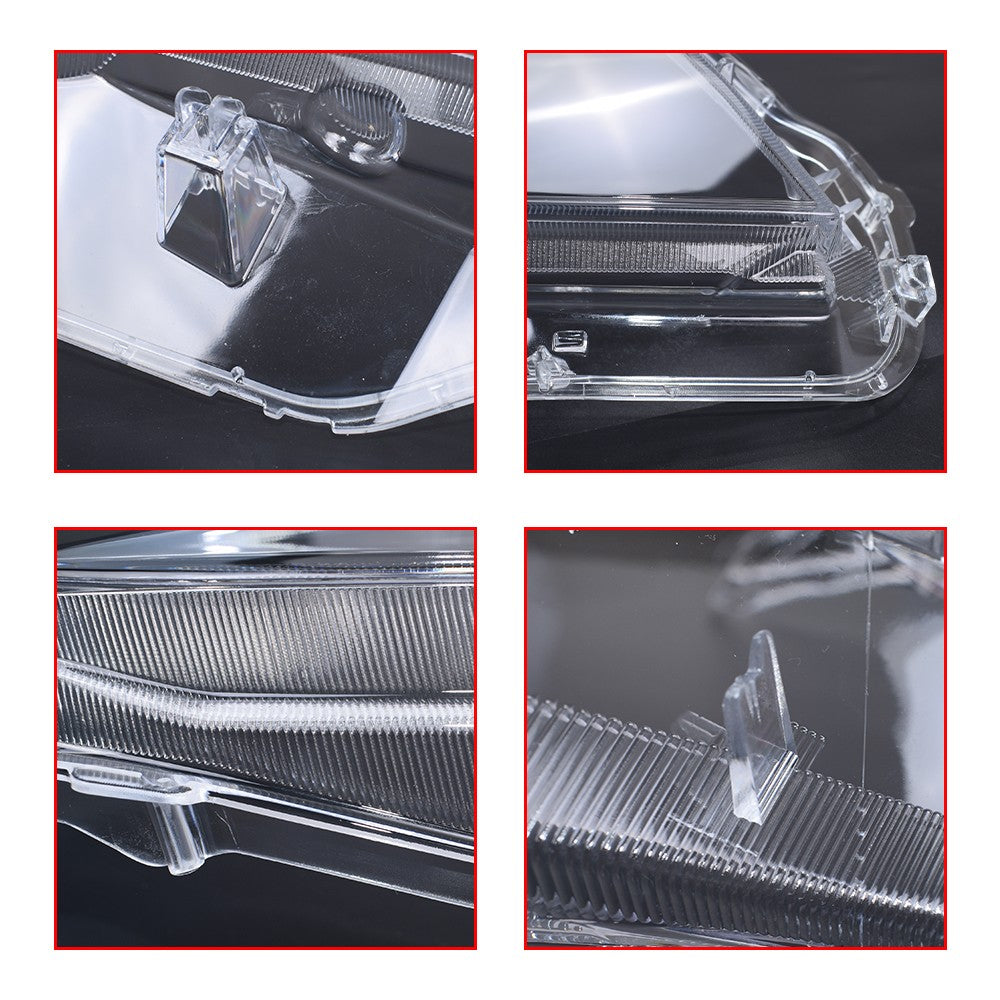 A Pair Left & Right For Lexus GX460 2010-2013 Headlight Lens Cover+Sealant Glue