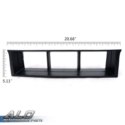 Solid Spare Fit For 2009-2014 Ford F-150 Front Bumper Lower Grille Insert Trim Panel Black