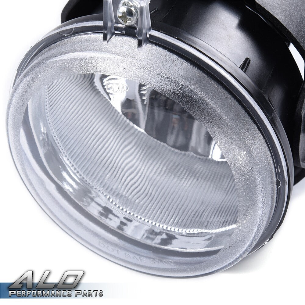 Solid Spare Fit For 06-09 Charger/08-10 Challenger Clear Bumper Fog Light Lamps+Bulbs Pair