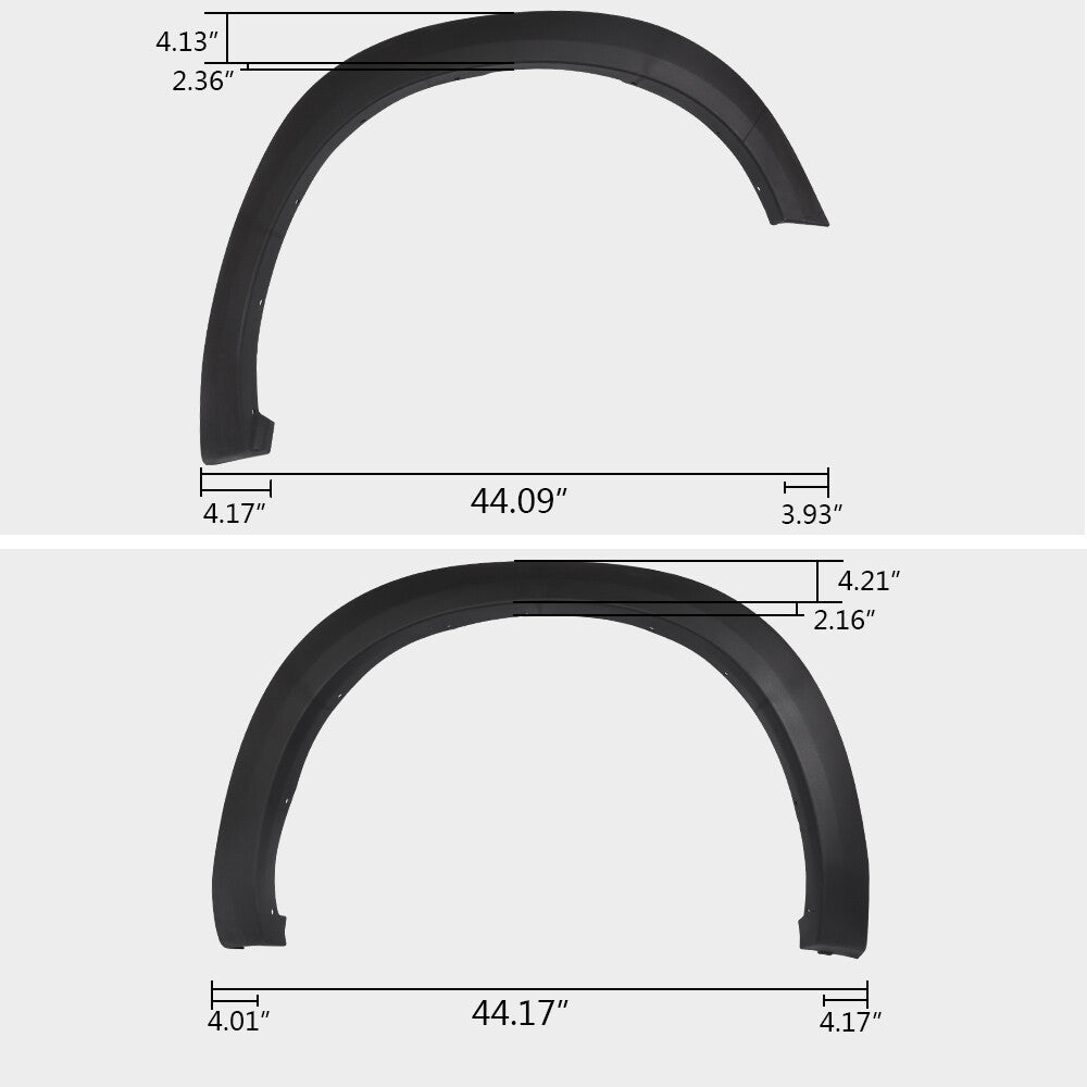 Solid Spare Fit For 09-18 DODGE RAM 1500 Factory Style Bolt On Fender Flares Wheel Protector