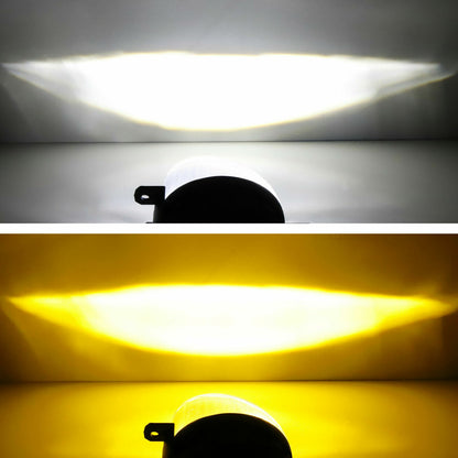 For Honda Nissan Subaru White/Yellow Dual Color 9W LED Fog Lights Lamps