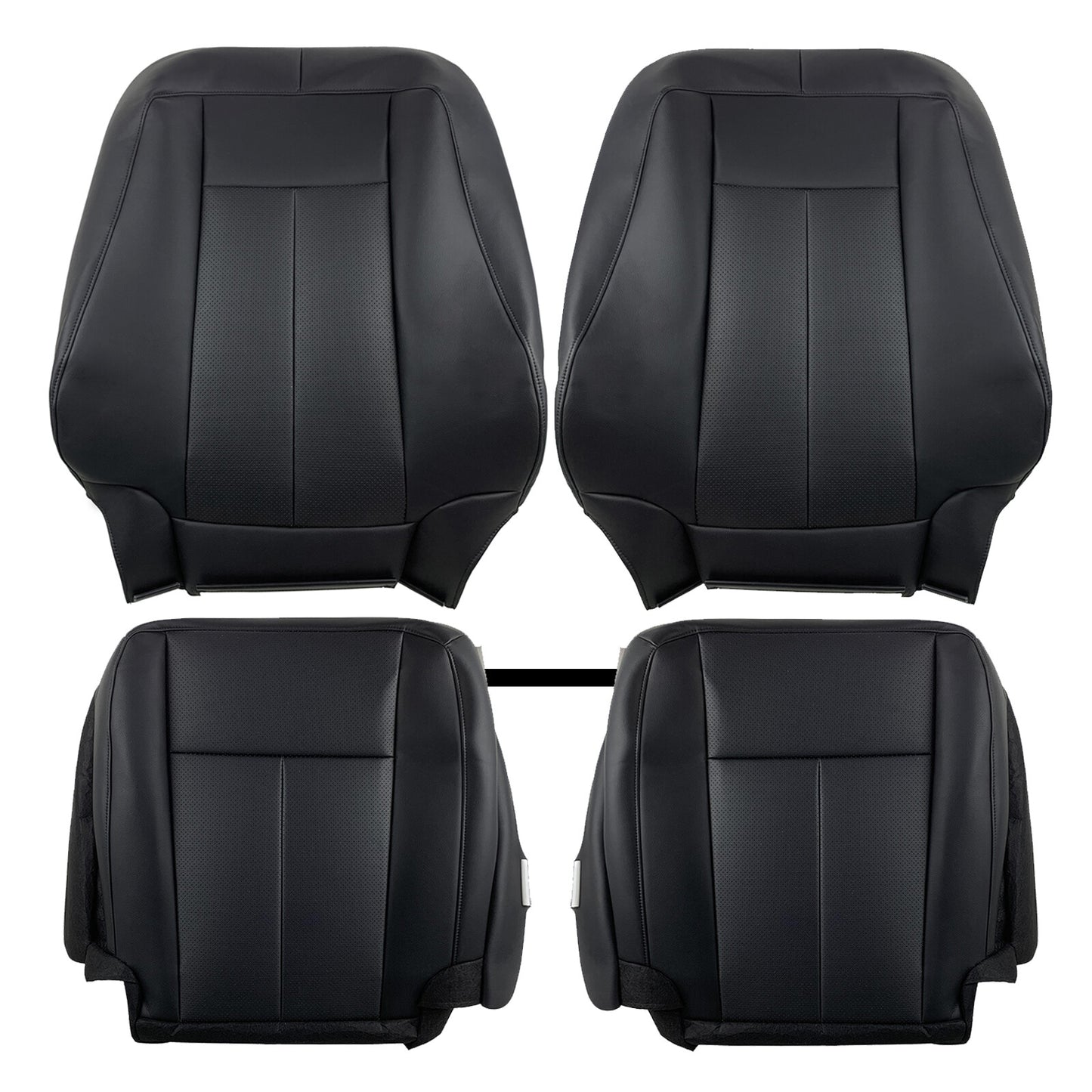 For 2007-2014 Ford Expedition Driver Passenger Bottom Top Leather Seat Cover