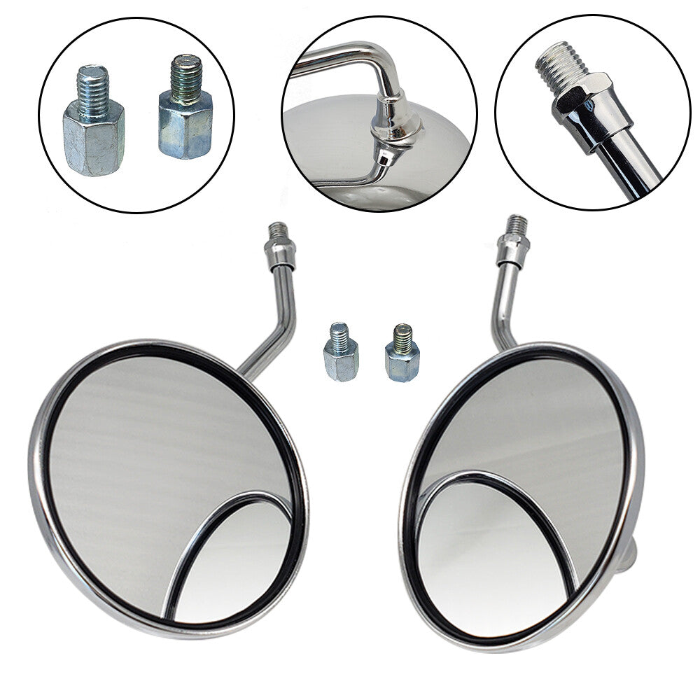 Pair For Honda M8 Rear View Mirrors Z50J1/JZ ST50 ST70 CL70 CT90 S90 CL100 CB125