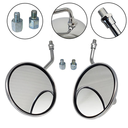 Pair For Honda M8 Rear View Mirrors Z50J1/JZ ST50 ST70 CL70 CT90 S90 CL100 CB125