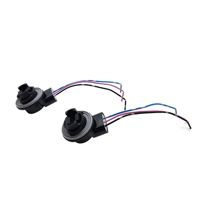 2x 3157 4157 Bulb Socket Brake Turn Signal Light Harness Wire Plug Connector