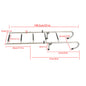 Solid Spare New 2 Step+3 Step Stainless Steel Folding Ladder Telescoping 400 lb. Limit