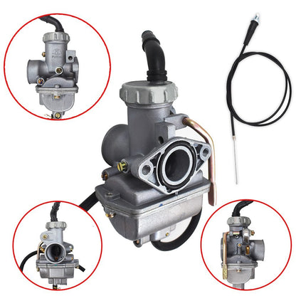 Solid Spare Carburetor & Throttle Cable Carb For Honda XR80 XR80R CRF80F XL70 SL70 XL75