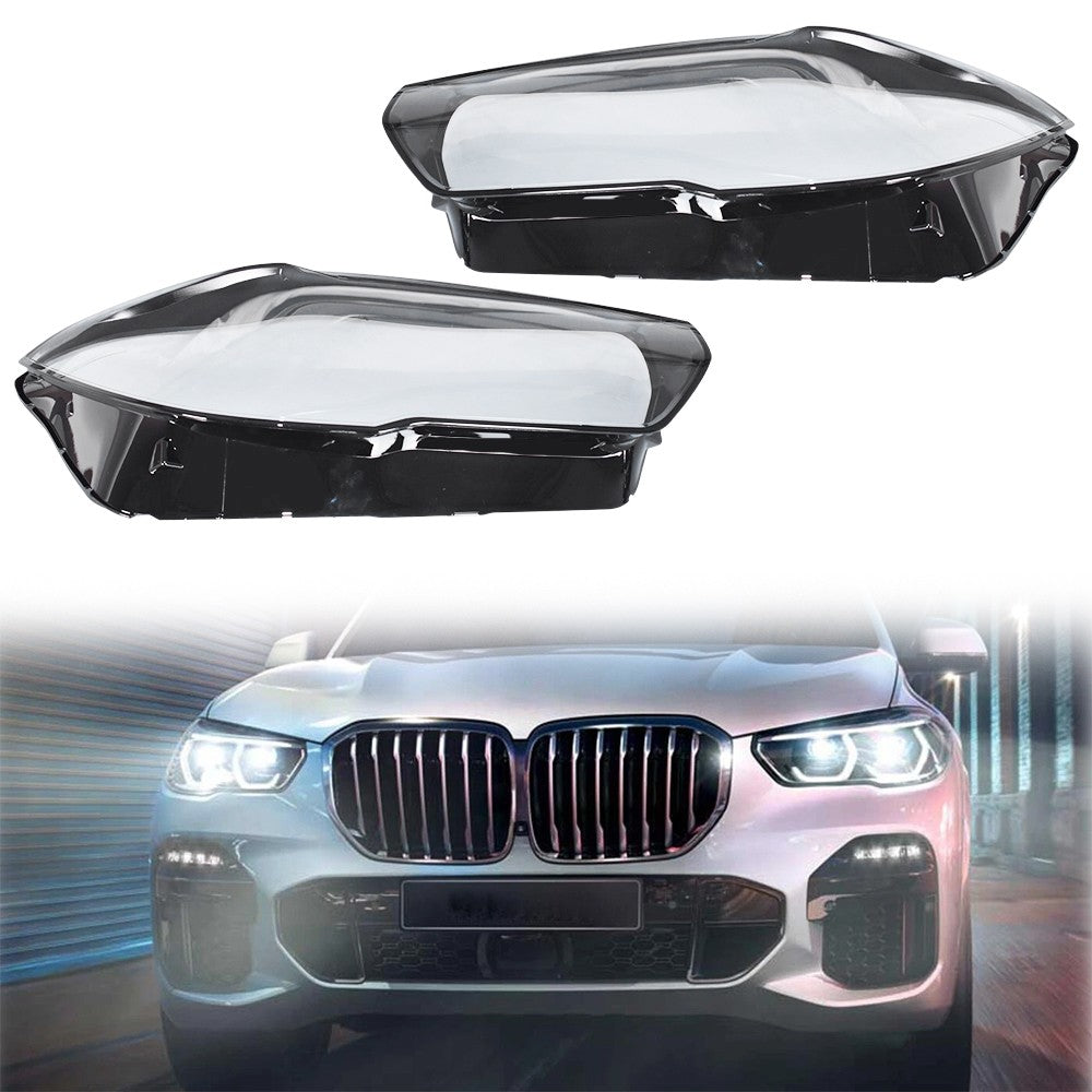 New A Pair Headlight Lens Cover For BMW X5 X6 G05 G06 2019-2022 Left & Right US
