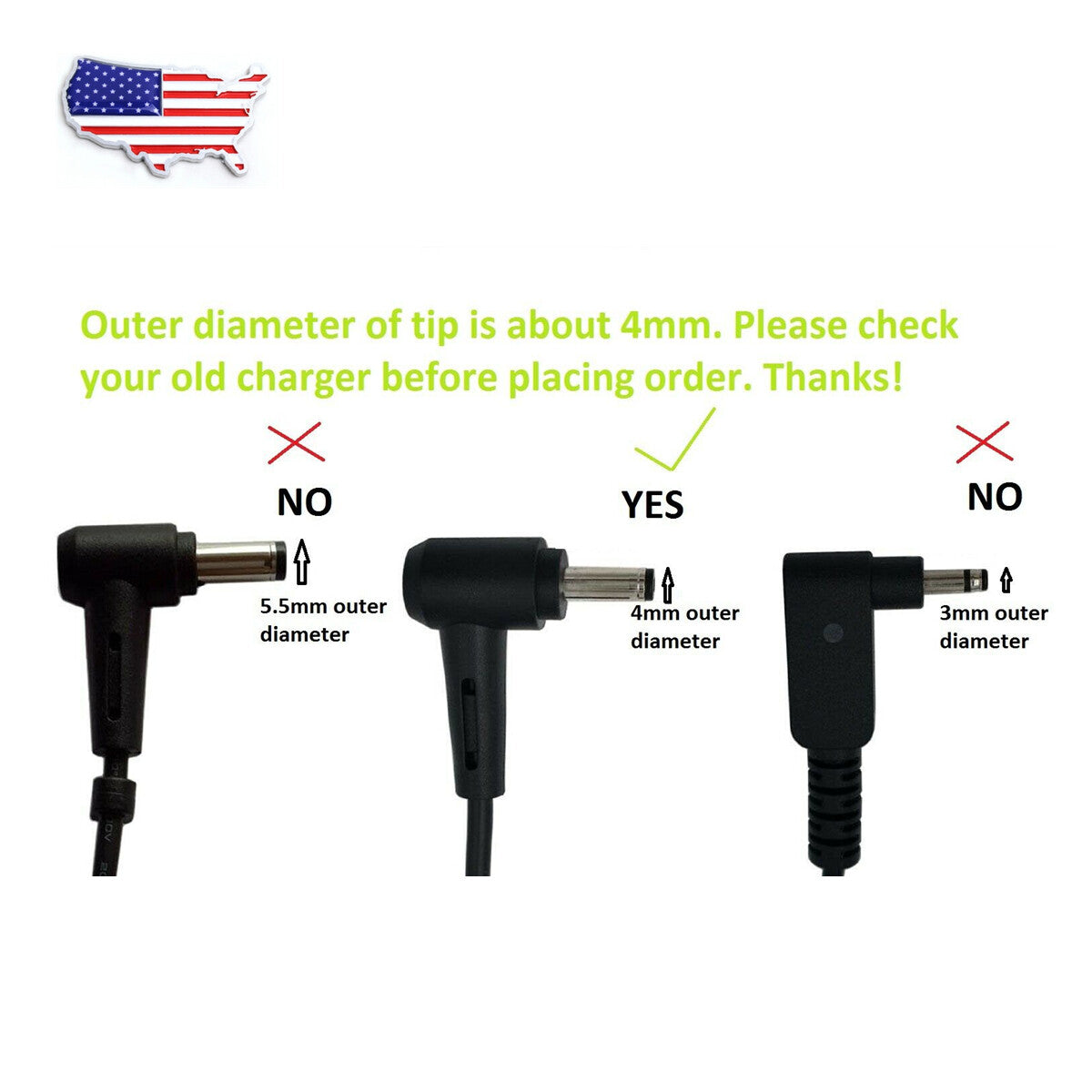 For ASUS 19V 2.37A 45W AC Adapter Charger Power Supply For AD883J20 X540S 4.0 mm