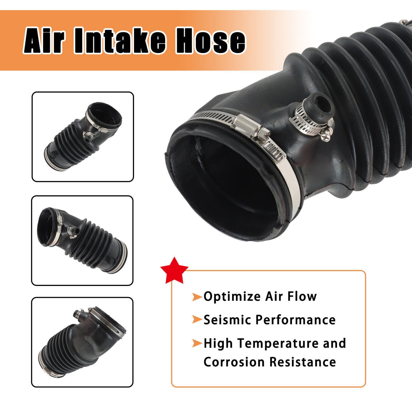 Air Intake Hose Fit For Honda 18-21 Odyssey / 16-21 Pilot /17-20 Ridgeline 3.5L