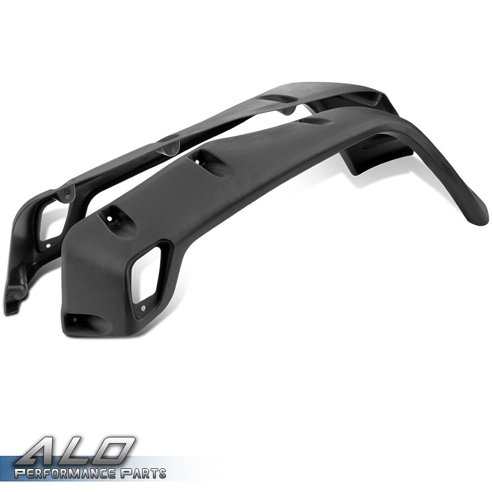 Solid Spare Wide Black Pocket Extended Fender Flares Kit Fit For 97-06 Jeep Wrangler TJ