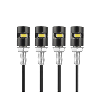 4× Motorcycle Car LED License Plate Light 5630/5730 SMD Screw Bolt Lamp Bulbs US