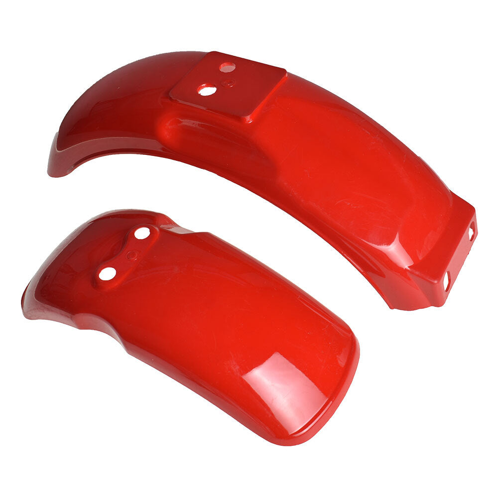 Solid Spare For Honda Mini Trail Z50 Z50A Z50J Z50R Plastic Fender Front & Rear Wheel Red