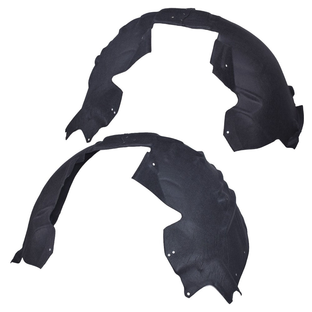 Front Driver & Passenger Side Fender Liner Set w/ Clips For 2009-2012 Audi A4 S4