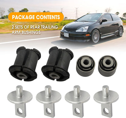 2set Rear Control Trailing Arm Axle Bushes Bushings For Honda CR-V CRV 2002-2006