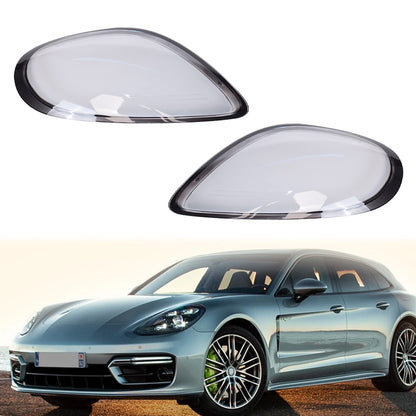 Left + Right Headlight Lens Cover Shell For 2014-2016 Porsche Boxster Cayman 981