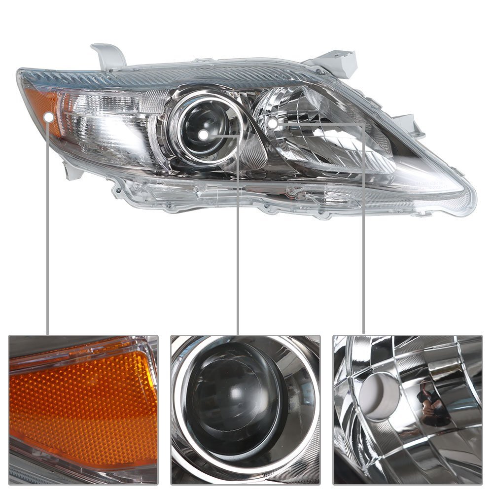 Solid Spare For Toyota Camry SE 2010-2011 Headlamps Headlights Built Models LH RH Side