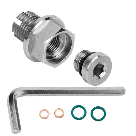 M12.1-1.25x15mm Oil Drain Plug Self-tapping Piggyback Stainless Steel Repair Kit
