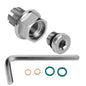 M12.1-1.25x15mm Oil Drain Plug Self-tapping Piggyback Stainless Steel Repair Kit