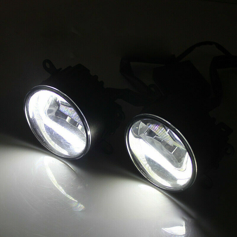 Fit 2017-2021 Honda Civic Type R Fog Light Lamp Covers+LED Fog Lights Lamps