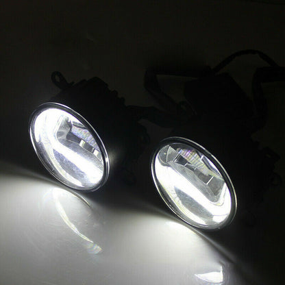 Fit 2017-2021 Honda Civic Type R Fog Light Lamp Covers+LED Fog Lights Lamps