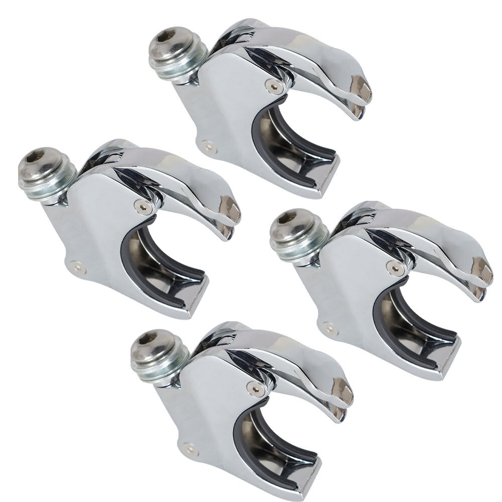 Solid Spare For Dyna FXDB 2002-2016 49mm 4PCS Windshield Windsreen Clamps New