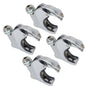 Solid Spare For Dyna FXDB 2002-2016 49mm 4PCS Windshield Windsreen Clamps New